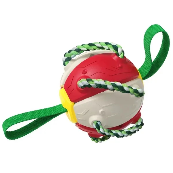 Dog Toys Soccer Ball & Frisbee with Grab Tab - Dog Toys Soccer Ball & Frisbee with Grab Tab - Image 4 of 5