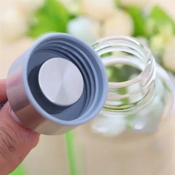 Clear Glass Water Bottle - Clear Glass Water Bottle - Image 4 of 4