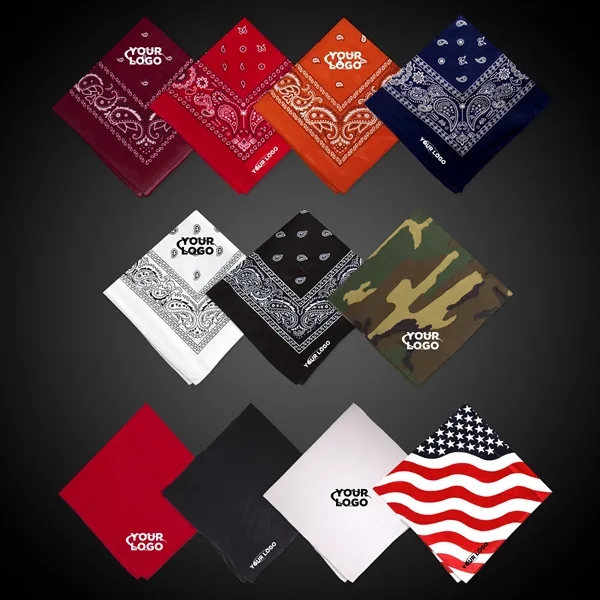 Cotton Bandana 22" x 22" - Cotton Bandana 22" x 22" - Image 0 of 8