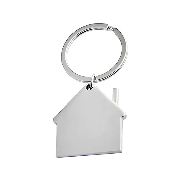 Custom House Shape Metal Key Tag