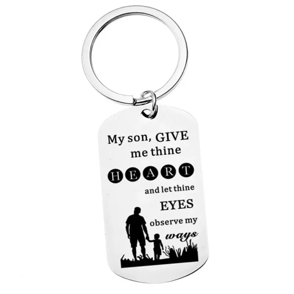 Custom Stainless Steel Keychain - Custom Stainless Steel Keychain - Image 3 of 5