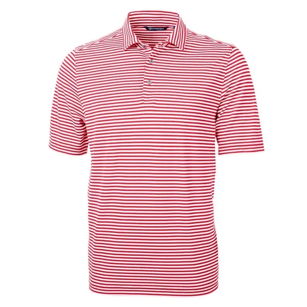 Cutter & Buck Virtue Eco Pique Stripe Recycled Mens Polo - Cutter & Buck Virtue Eco Pique Stripe Recycled Mens Polo - Image 13 of 37