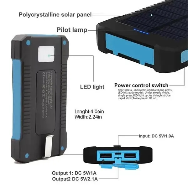 Multifunction Solar Power Bank - Multifunction Solar Power Bank - Image 1 of 4