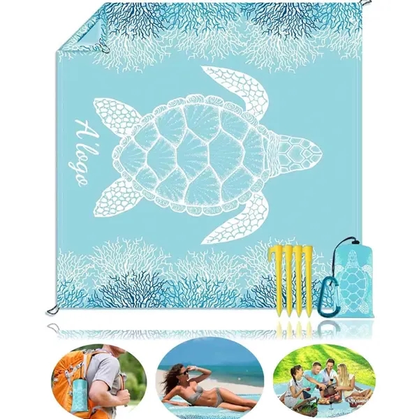 Large Sandproof Beach Blanket (79in*79in) - Large Sandproof Beach Blanket (79in*79in) - Image 0 of 5