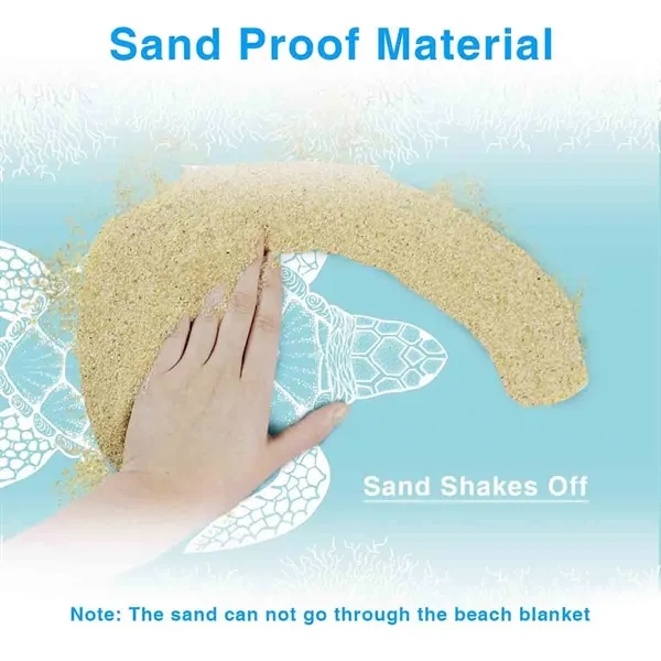 Large Sandproof Beach Blanket (79in*79in) - Large Sandproof Beach Blanket (79in*79in) - Image 3 of 5