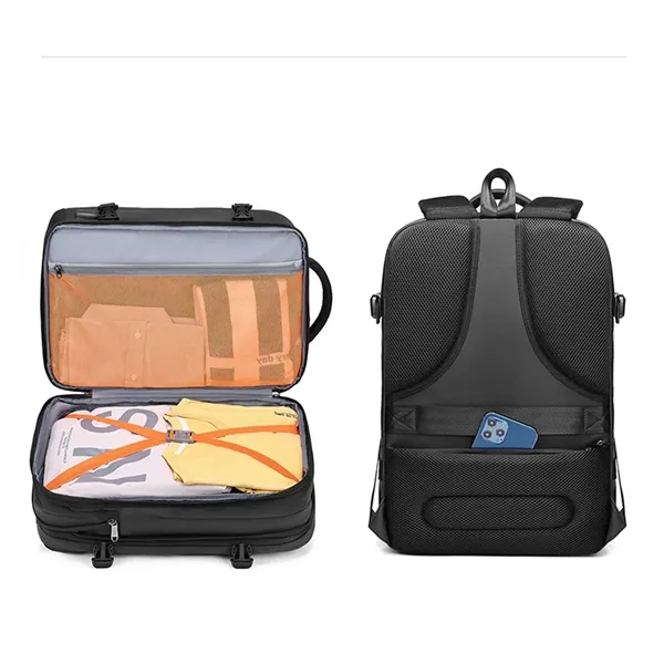 17.3Inch Extra Large Travel Business Laptop USB Backpack - 17.3Inch Extra Large Travel Business Laptop USB Backpack - Image 7 of 8