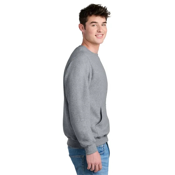 Port & Company Core Fleece Crewneck Pocket Sweatshirt - Port & Company Core Fleece Crewneck Pocket Sweatshirt - Image 2 of 39