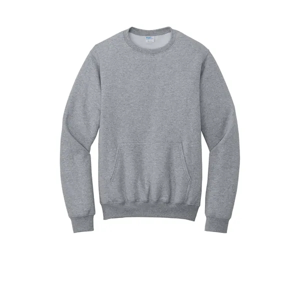 Port & Company Core Fleece Crewneck Pocket Sweatshirt - Port & Company Core Fleece Crewneck Pocket Sweatshirt - Image 3 of 39