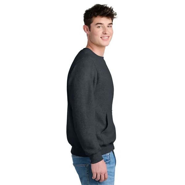 Port & Company Core Fleece Crewneck Pocket Sweatshirt - Port & Company Core Fleece Crewneck Pocket Sweatshirt - Image 6 of 39