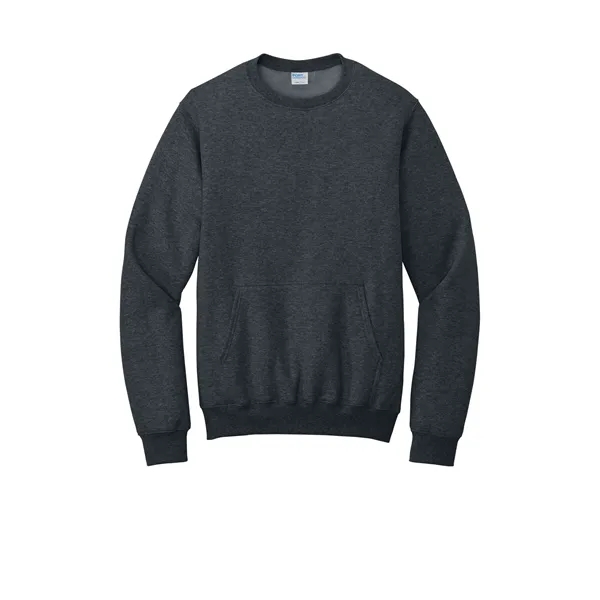 Port & Company Core Fleece Crewneck Pocket Sweatshirt - Port & Company Core Fleece Crewneck Pocket Sweatshirt - Image 7 of 39