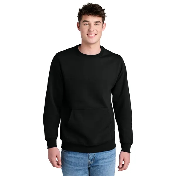 Port & Company Core Fleece Crewneck Pocket Sweatshirt - Port & Company Core Fleece Crewneck Pocket Sweatshirt - Image 9 of 39