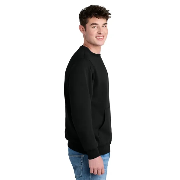 Port & Company Core Fleece Crewneck Pocket Sweatshirt - Port & Company Core Fleece Crewneck Pocket Sweatshirt - Image 11 of 39