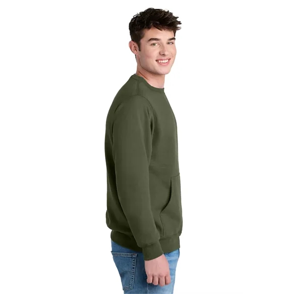 Port & Company Core Fleece Crewneck Pocket Sweatshirt - Port & Company Core Fleece Crewneck Pocket Sweatshirt - Image 21 of 39