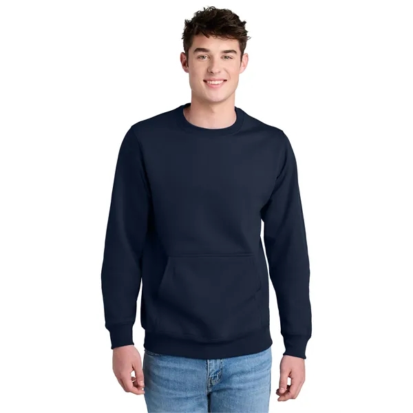 Port & Company Core Fleece Crewneck Pocket Sweatshirt - Port & Company Core Fleece Crewneck Pocket Sweatshirt - Image 24 of 39