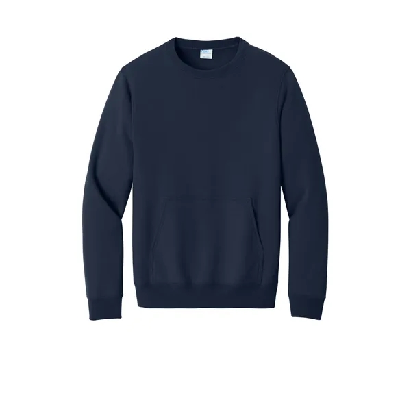 Port & Company Core Fleece Crewneck Pocket Sweatshirt - Port & Company Core Fleece Crewneck Pocket Sweatshirt - Image 27 of 39