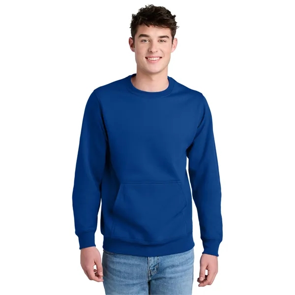 Port & Company Core Fleece Crewneck Pocket Sweatshirt - Port & Company Core Fleece Crewneck Pocket Sweatshirt - Image 29 of 39