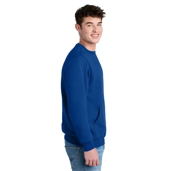 Port & Company Core Fleece Crewneck Pocket Sweatshirt - Port & Company Core Fleece Crewneck Pocket Sweatshirt - Image 31 of 39