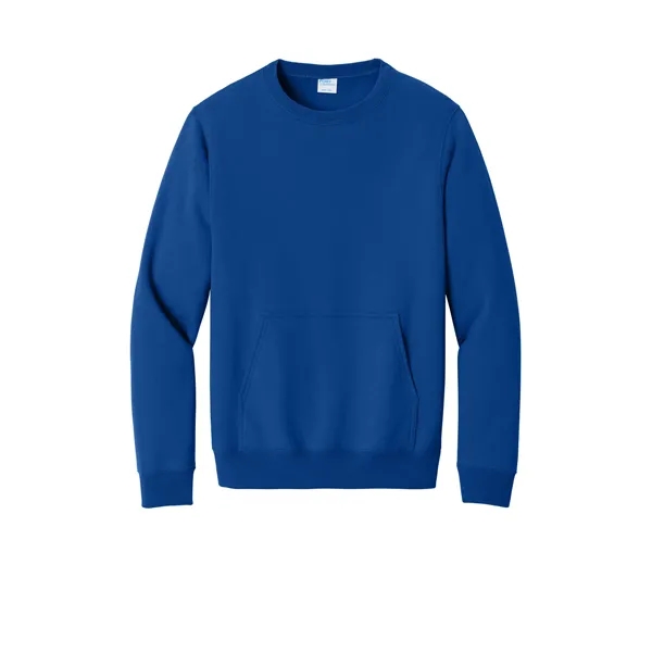 Port & Company Core Fleece Crewneck Pocket Sweatshirt - Port & Company Core Fleece Crewneck Pocket Sweatshirt - Image 32 of 39