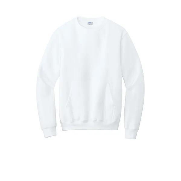 Port & Company Core Fleece Crewneck Pocket Sweatshirt - Port & Company Core Fleece Crewneck Pocket Sweatshirt - Image 37 of 39