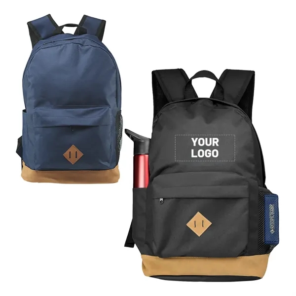 Laptop Backpack with Mesh Pocket - Laptop Backpack with Mesh Pocket - Image 3 of 4
