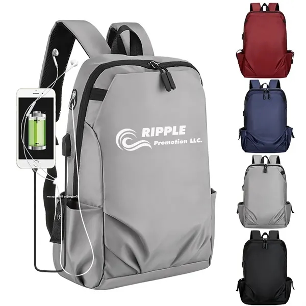15.6 Inch Travel Business USB Laptop Backpack Bags Daypack - 15.6 Inch Travel Business USB Laptop Backpack Bags Daypack - Image 0 of 9
