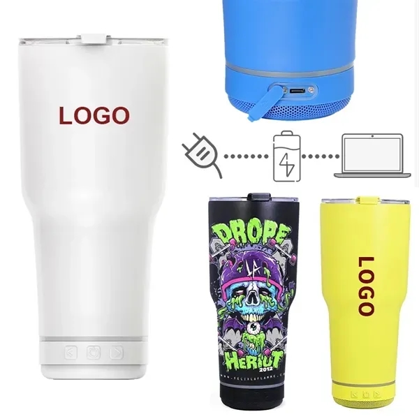30oz Bluetooth Speaker Tumbler - 30oz Bluetooth Speaker Tumbler - Image 1 of 2