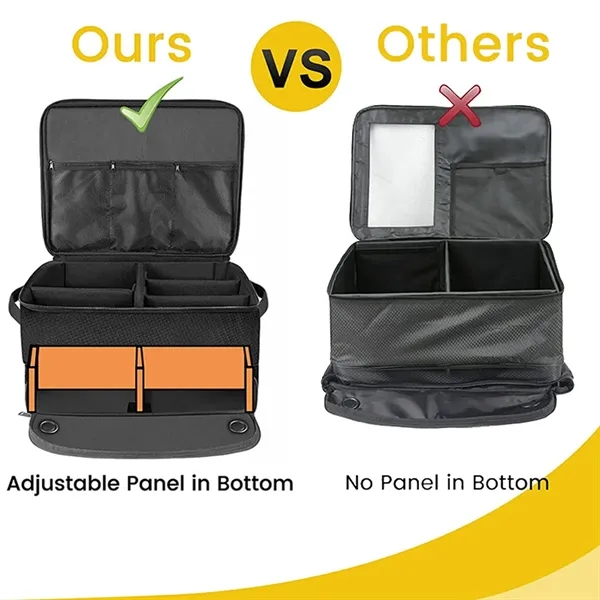 Portable Golf Trunk Organizer Double Layer Storage Locker - Portable Golf Trunk Organizer Double Layer Storage Locker - Image 6 of 6