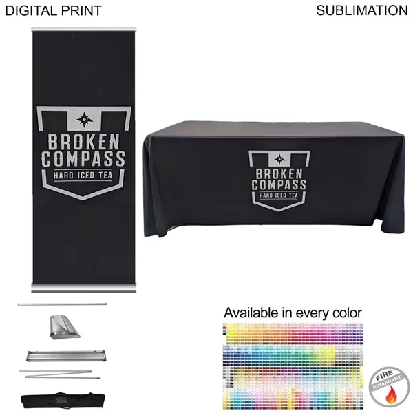 Deluxe Tradeshow Package, Retractable Banner & Tablecloth - Deluxe Tradeshow Package, Retractable Banner & Tablecloth - Image 0 of 3