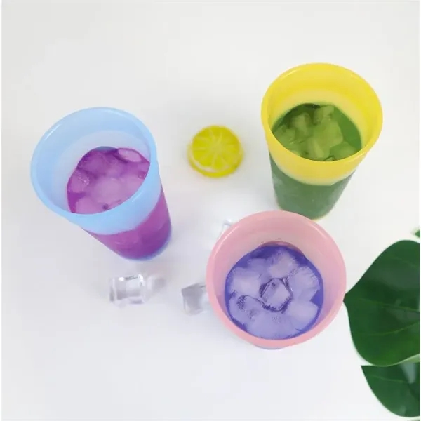 Cold Color Changing PP Cup with Logo Printing - Cold Color Changing PP Cup with Logo Printing - Image 1 of 3