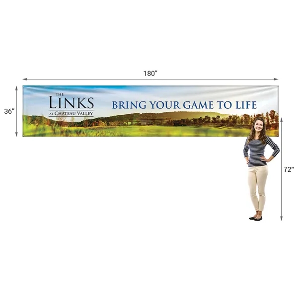 3' x 15' Custom Knitted Polyester Banner - 3' x 15' Custom Knitted Polyester Banner - Image 5 of 6