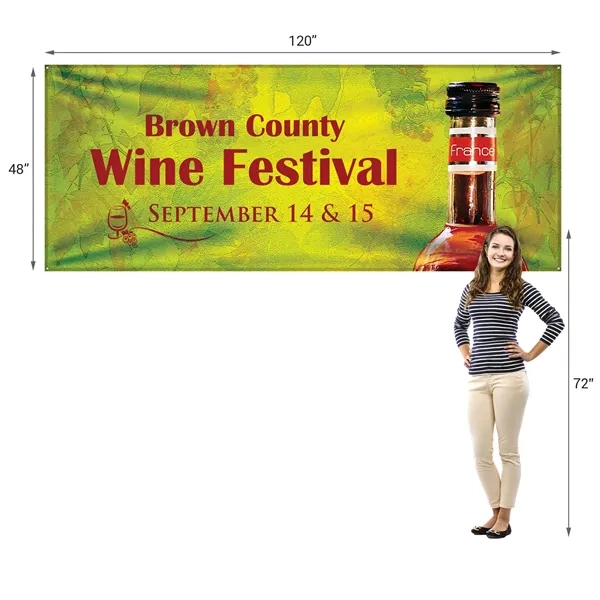 4' x 10' Custom Knitted Polyester Banner - 4' x 10' Custom Knitted Polyester Banner - Image 5 of 6