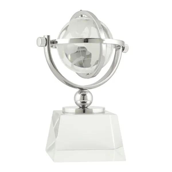 Crystal World Globe - Crystal World Globe - Image 2 of 2