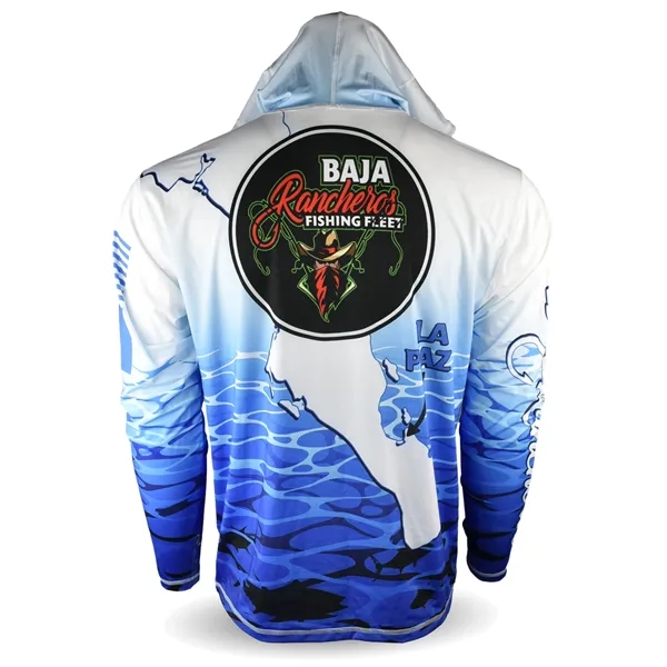 Performance Hooded Shirt Sublimated Fishing Hoodie UPF 50+ - Performance Hooded Shirt Sublimated Fishing Hoodie UPF 50+ - Image 1 of 8