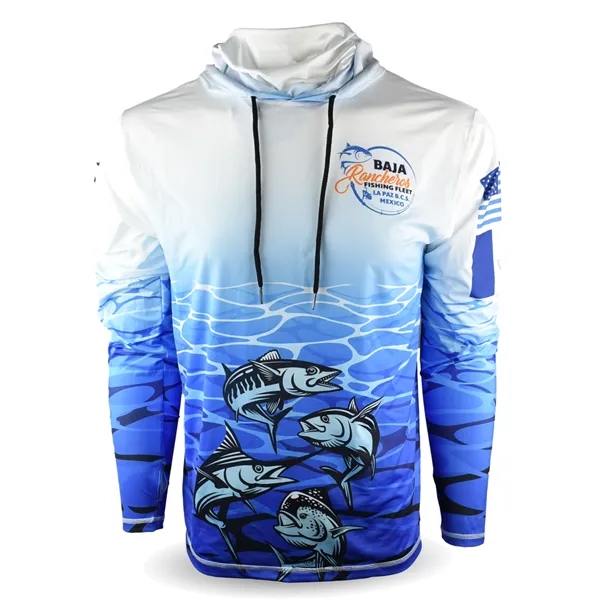Performance Hooded Shirt Sublimated Fishing Hoodie UPF 50+ - Performance Hooded Shirt Sublimated Fishing Hoodie UPF 50+ - Image 0 of 8