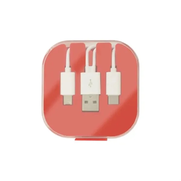 Multi Charging Cables in Case with Phone Stand - Multi Charging Cables in Case with Phone Stand - Image 2 of 3