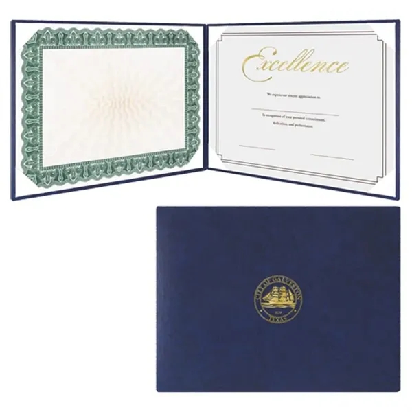 Padded Dual Certificate Holder (11 1/2"x8 7/8") - Padded Dual Certificate Holder (11 1/2"x8 7/8") - Image 2 of 2