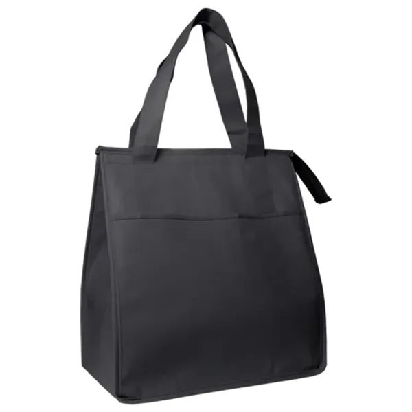 Cooler Tote Shopping Bag Non-Woven with Zipper - Cooler Tote Shopping Bag Non-Woven with Zipper - Image 1 of 3