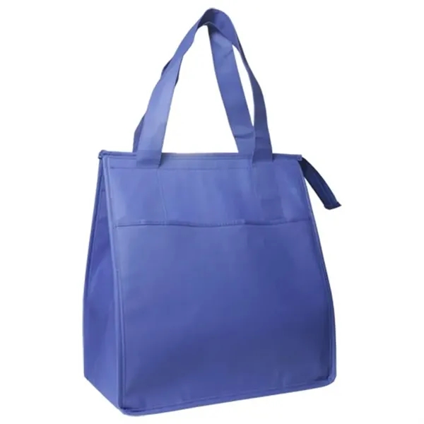 Cooler Tote Shopping Bag Non-Woven with Zipper - Cooler Tote Shopping Bag Non-Woven with Zipper - Image 3 of 3