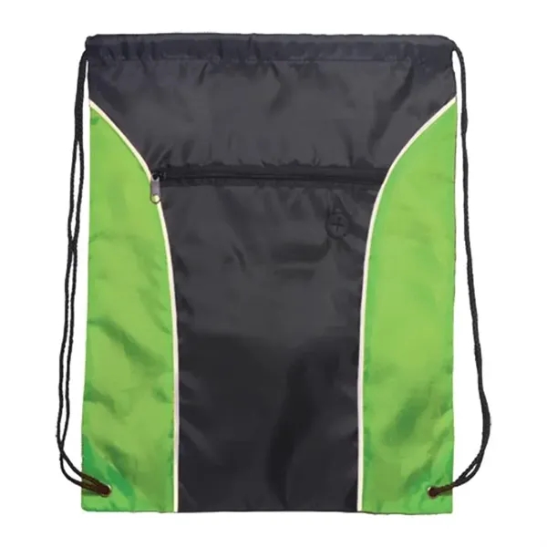 Two Tone Polyester Drawstring Bags - Two Tone Polyester Drawstring Bags - Image 2 of 6