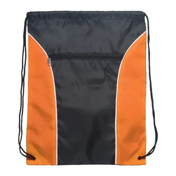 Two Tone Polyester Drawstring Bags - Two Tone Polyester Drawstring Bags - Image 3 of 6