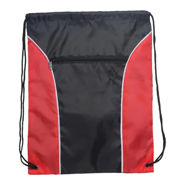 Two Tone Polyester Drawstring Bags - Two Tone Polyester Drawstring Bags - Image 4 of 6