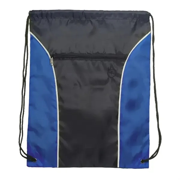 Two Tone Polyester Drawstring Bags - Two Tone Polyester Drawstring Bags - Image 5 of 6