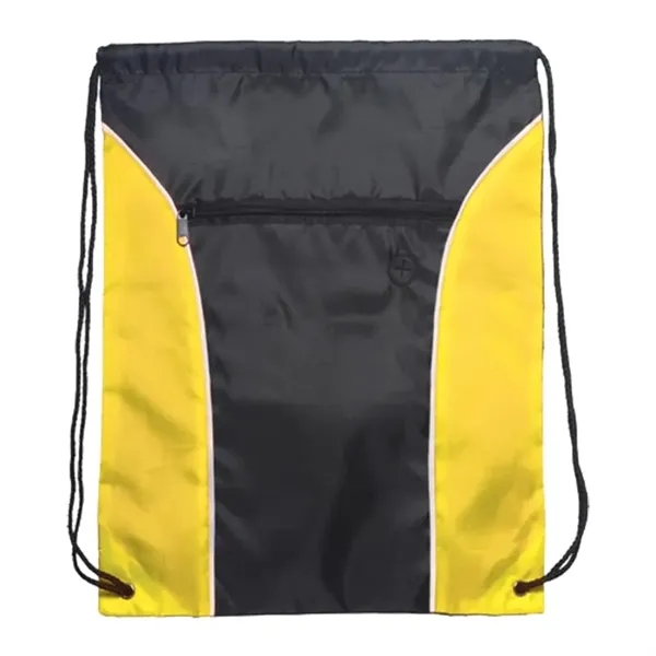 Two Tone Polyester Drawstring Bags - Two Tone Polyester Drawstring Bags - Image 6 of 6