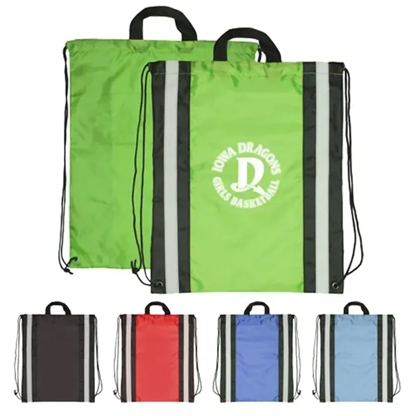 Reflective Drawstring Sport Bags - Reflective Drawstring Sport Bags - Image 0 of 5