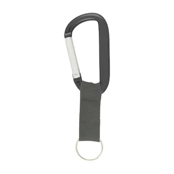 8 Mm Carabiner Key Ring with Strap - 8 Mm Carabiner Key Ring with Strap - Image 1 of 8