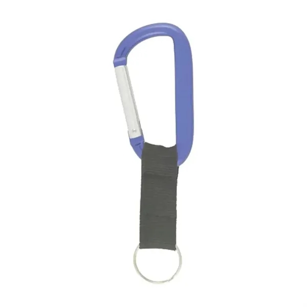 8 Mm Carabiner Key Ring with Strap - 8 Mm Carabiner Key Ring with Strap - Image 2 of 8