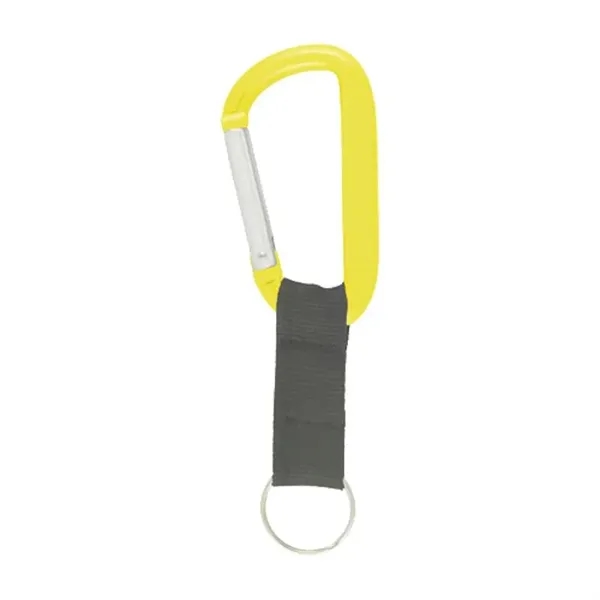 8 Mm Carabiner Key Ring with Strap - 8 Mm Carabiner Key Ring with Strap - Image 3 of 8