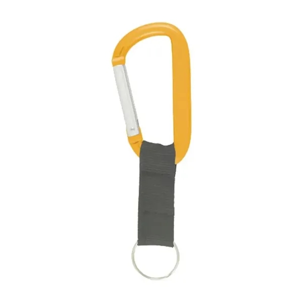 8 Mm Carabiner Key Ring with Strap - 8 Mm Carabiner Key Ring with Strap - Image 5 of 8