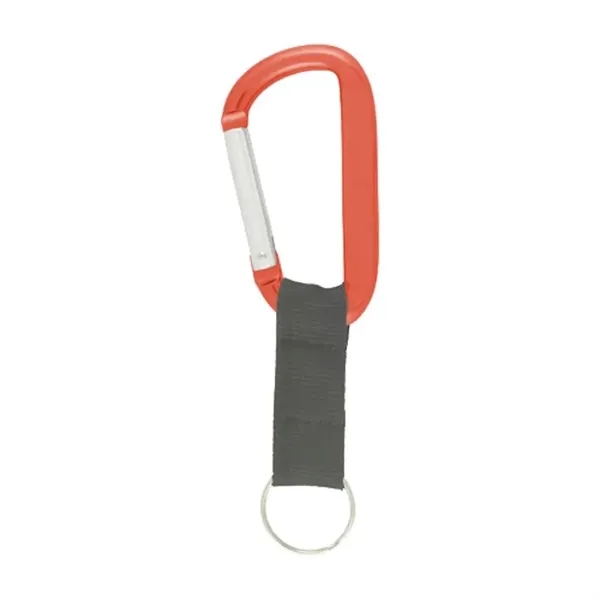 8 Mm Carabiner Key Ring with Strap - 8 Mm Carabiner Key Ring with Strap - Image 7 of 8