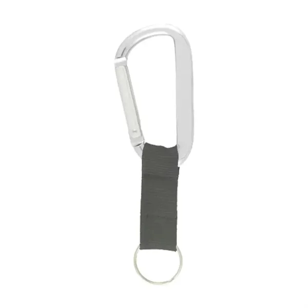 8 Mm Carabiner Key Ring with Strap - 8 Mm Carabiner Key Ring with Strap - Image 8 of 8